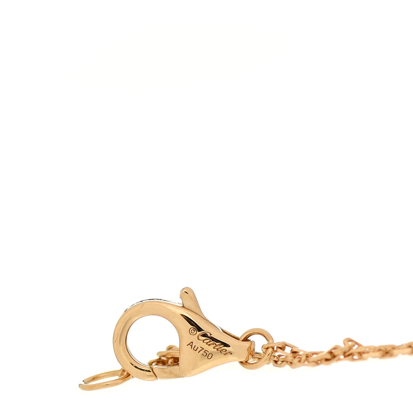 18K Yellow Gold Diamond Mother of Pearl Amulette de Cartier Bracelet