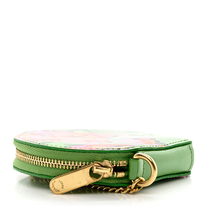 Louis Vuitton Vernis Roses Chapeau Coin Purse Vert Tonic 4 of 9