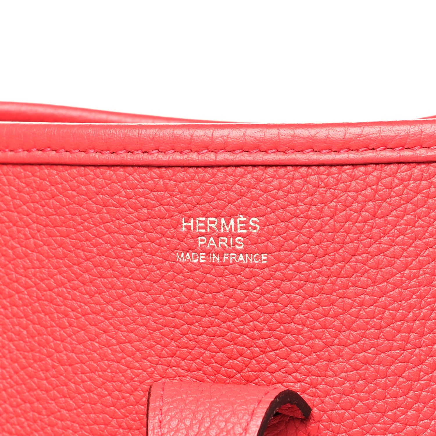 Hermes Taurillon Clemence EVELYNE III PM Rouge de Coeur 6 of 9