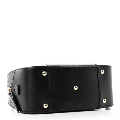 Gucci Calfskin Diamante Small Top Handle Bag Black 4 of 11