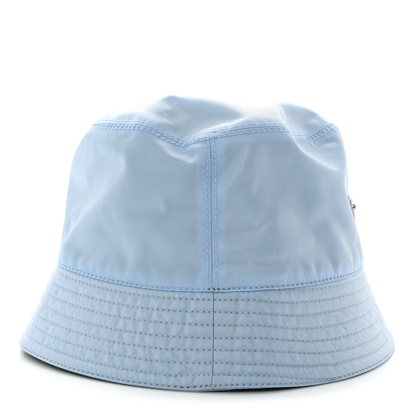 Re-Nylon Metal Triangle Logo Womens Bucket Hat M Celeste