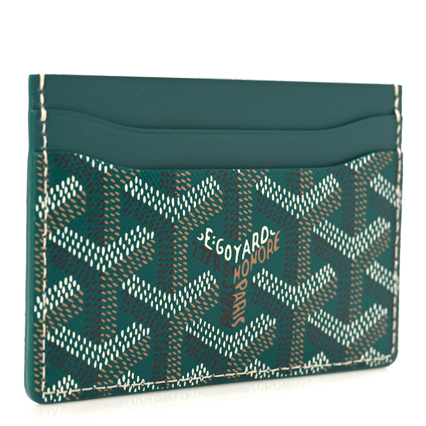 Goyardine Saint Sulpice Card Holder Green Green