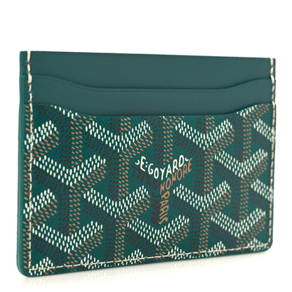 Goyard Goyardine Saint Sulpice Card Holder Green Green 3 of 7