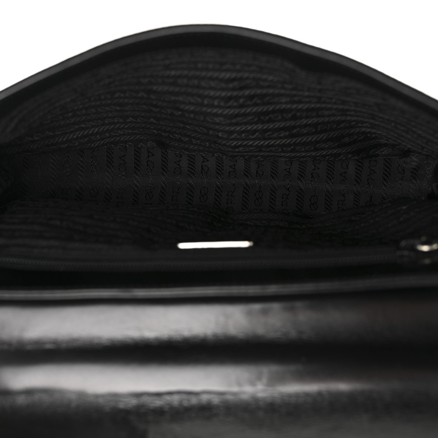 Prada Canvas Soft Calfskin Super Basic 100 Shoulder Bag Black 5 of 14