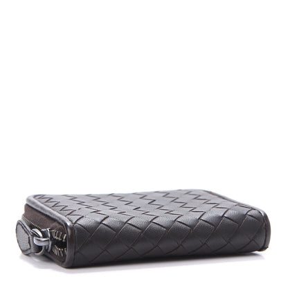 Bottega Veneta Nappa Intrecciato Zip Around Coin Purse Ebano 4 of 9