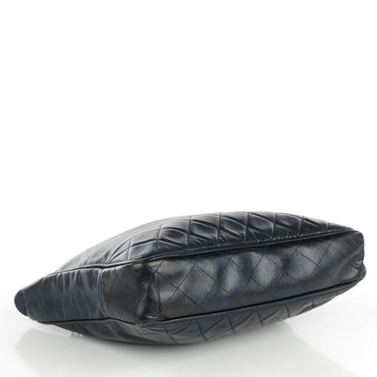 Chanel Lambskin Shoulder Bag Navy 4 of 8