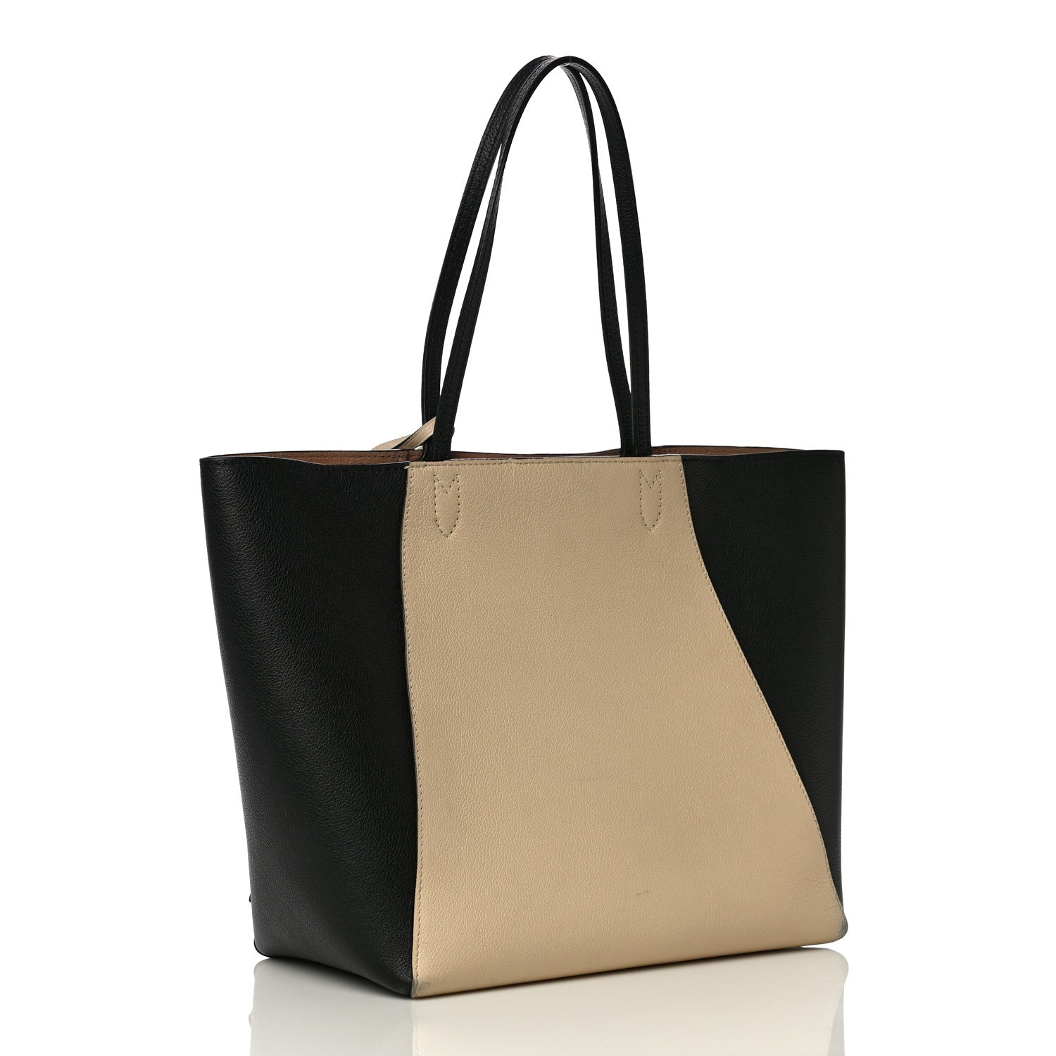 Louis Vuitton Calfskin Lockme Go Tote Black Vanilla 2 of 13