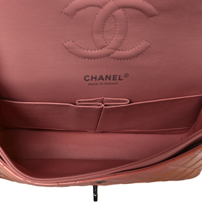 Chanel Patent Quilted Medium Double Flap Light Pink 5 of 10