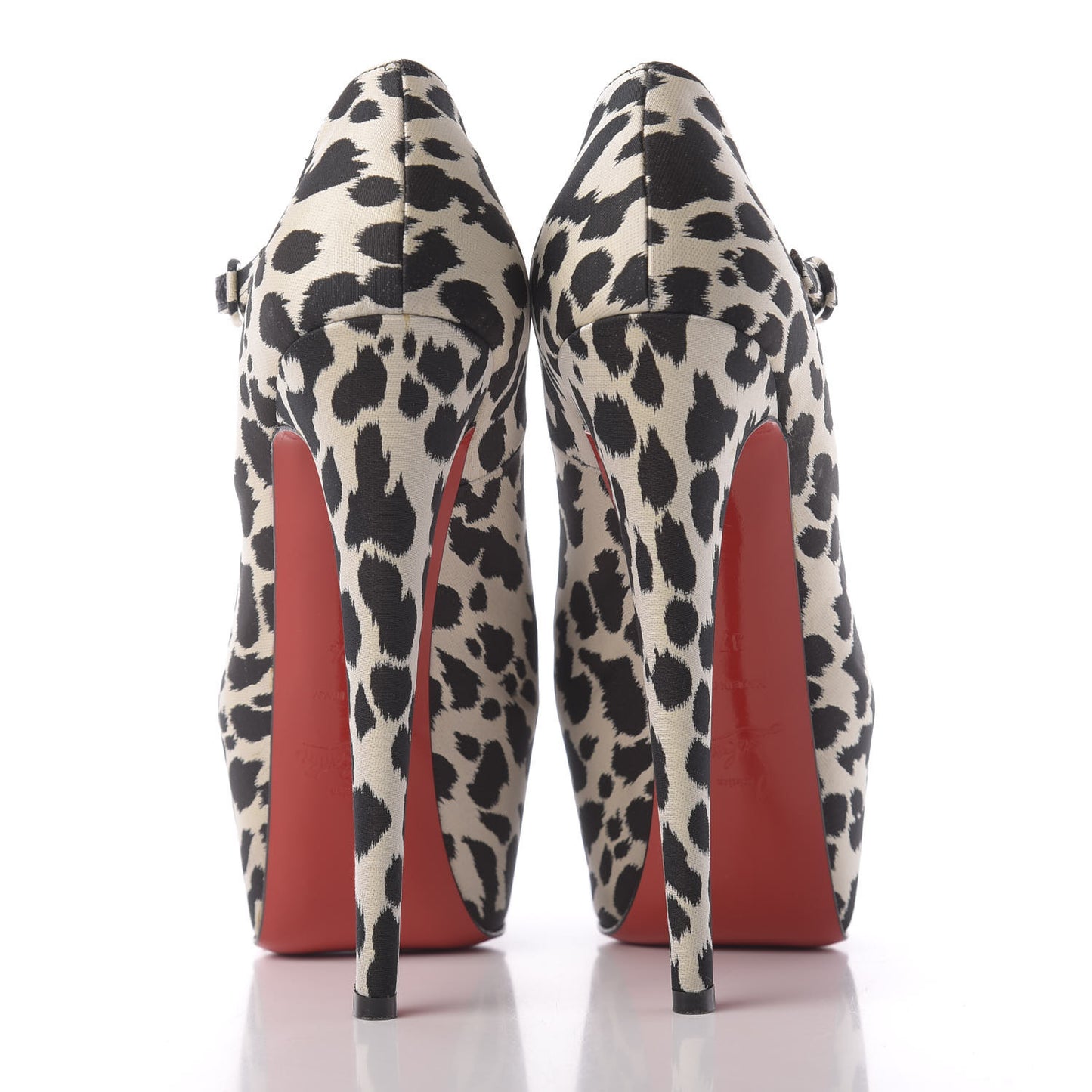 Tissu Leopardino Lady Daf 160 Pumps 37.5 Black White