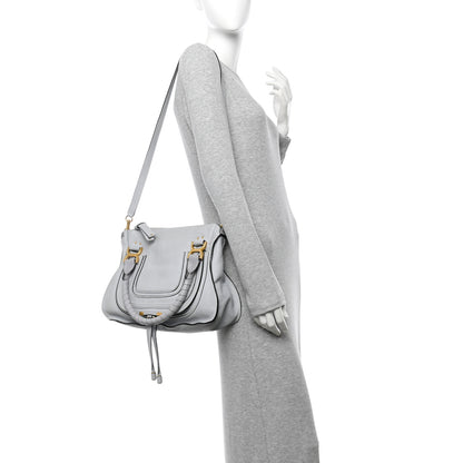 Chloe Calfskin Medium Marcie Satchel Light Cloud 2 of 14