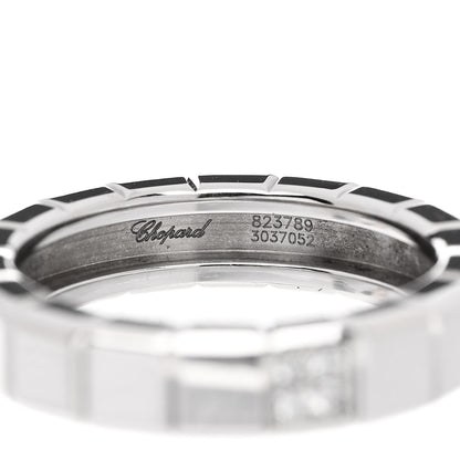 Chopard 18K White Gold Diamond Ice Cube Band Ring 49 5 4 of 5