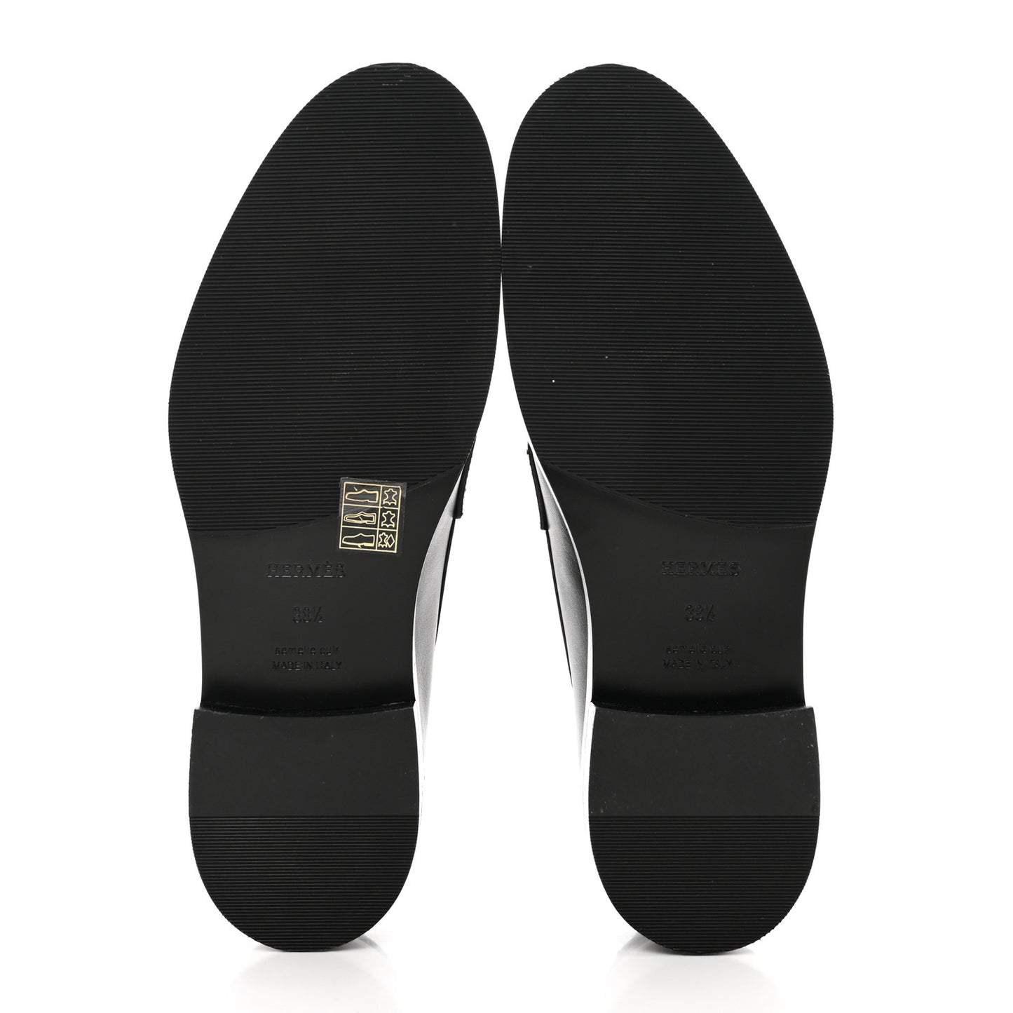 Calfskin Womens Hot Loafer 38.5 Black