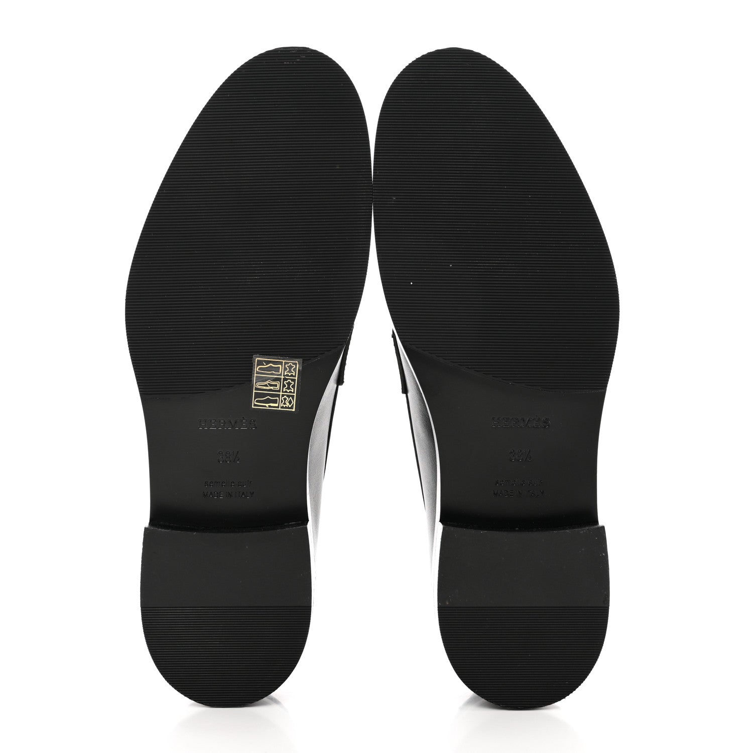 Hermes Calfskin Womens Hot Loafer 38.5 Black 5 of 8