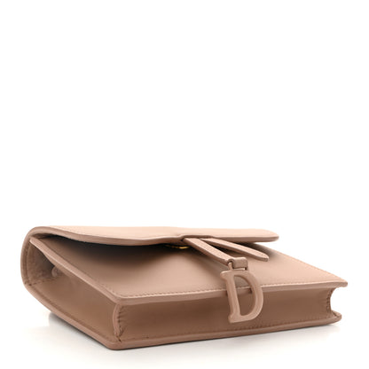 Christian Dior Ultra Matte Calfskin Saddle Belt Clutch Rose Des Vents 4 of 12