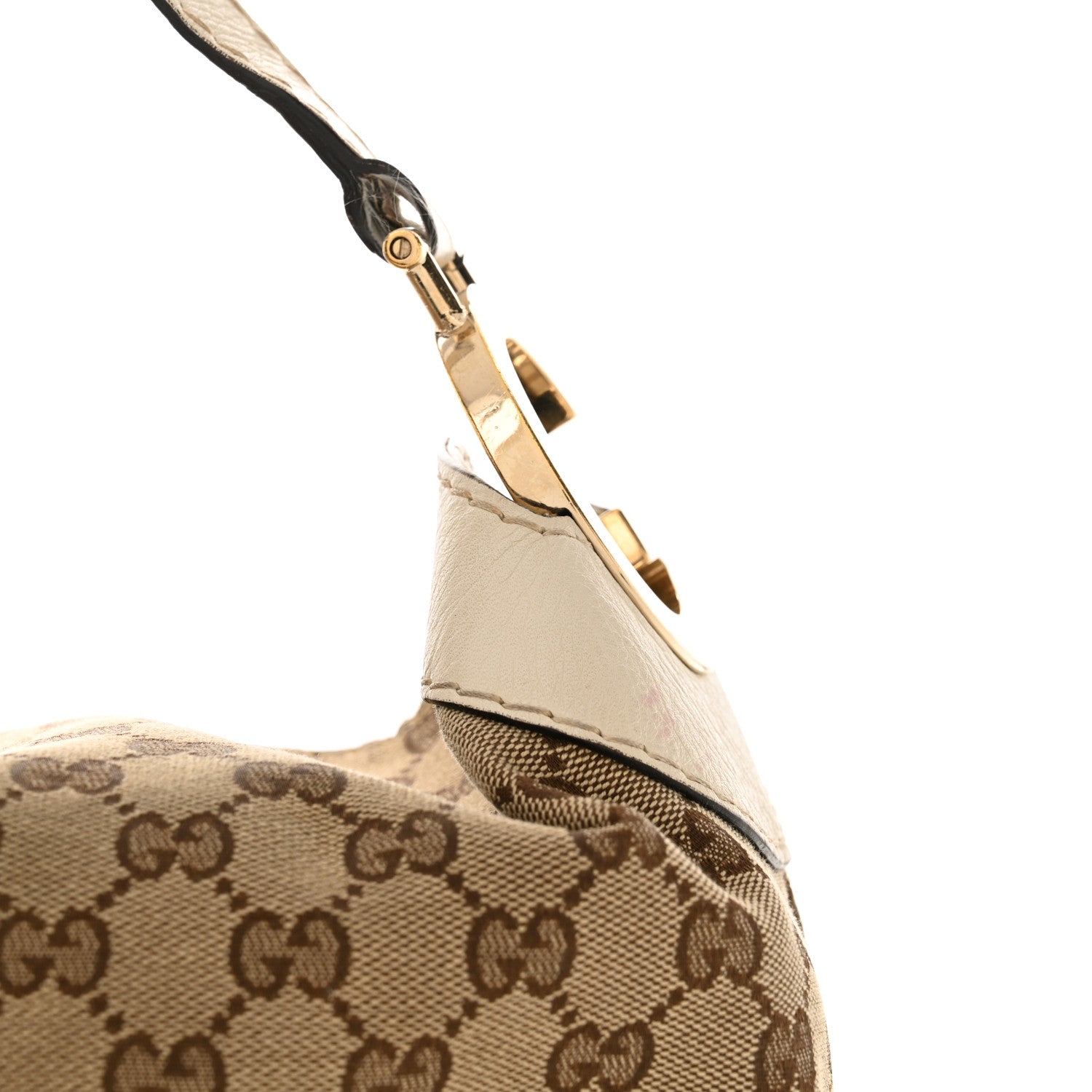 Gucci Monogram Medium Charlotte Hobo Off White 12 of 15