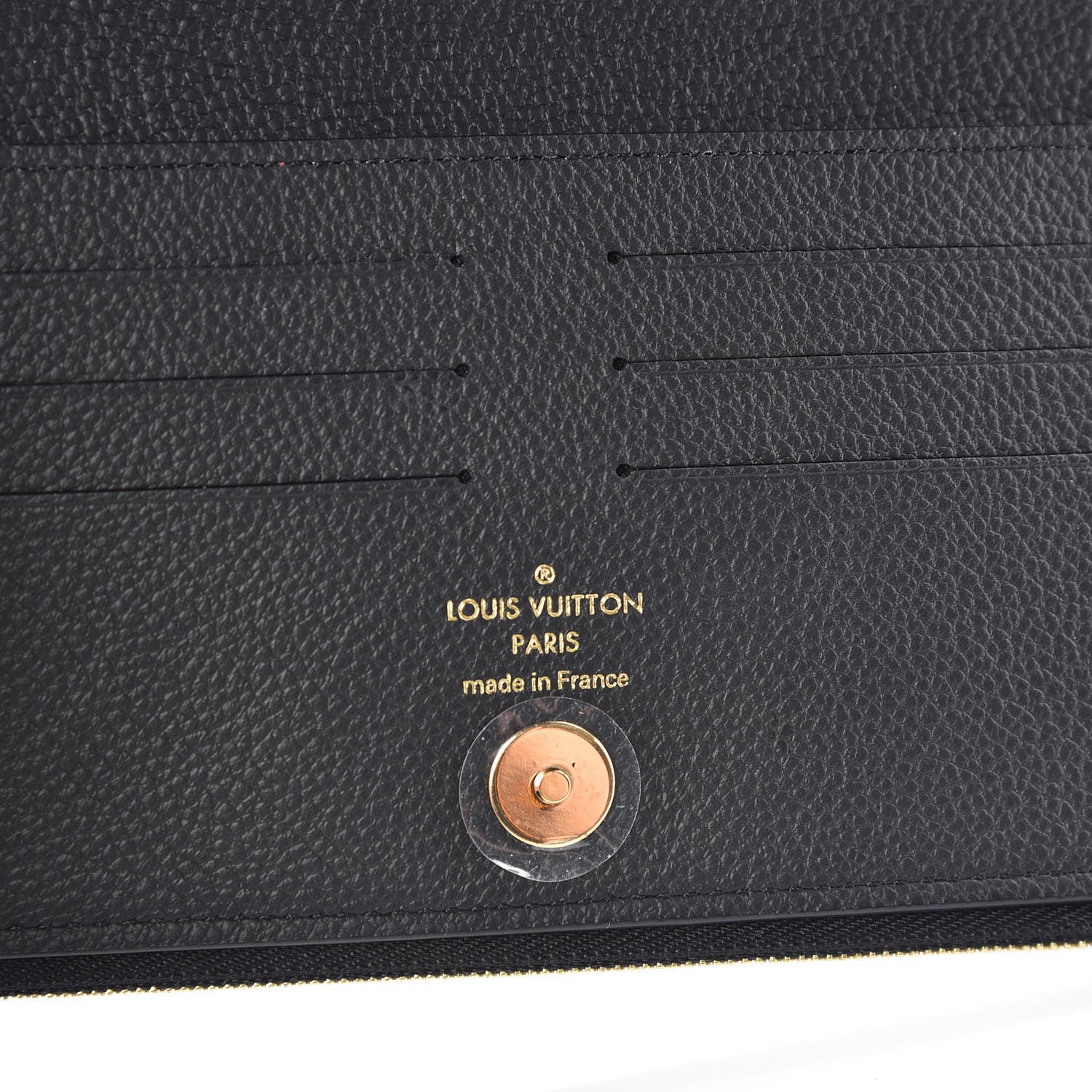 Louis Vuitton Empreinte Adele Wallet Black 6 of 9