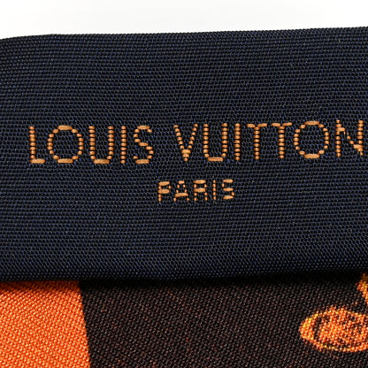 Louis Vuitton Silk Catogram Classic Bandeau Marron 3 of 5
