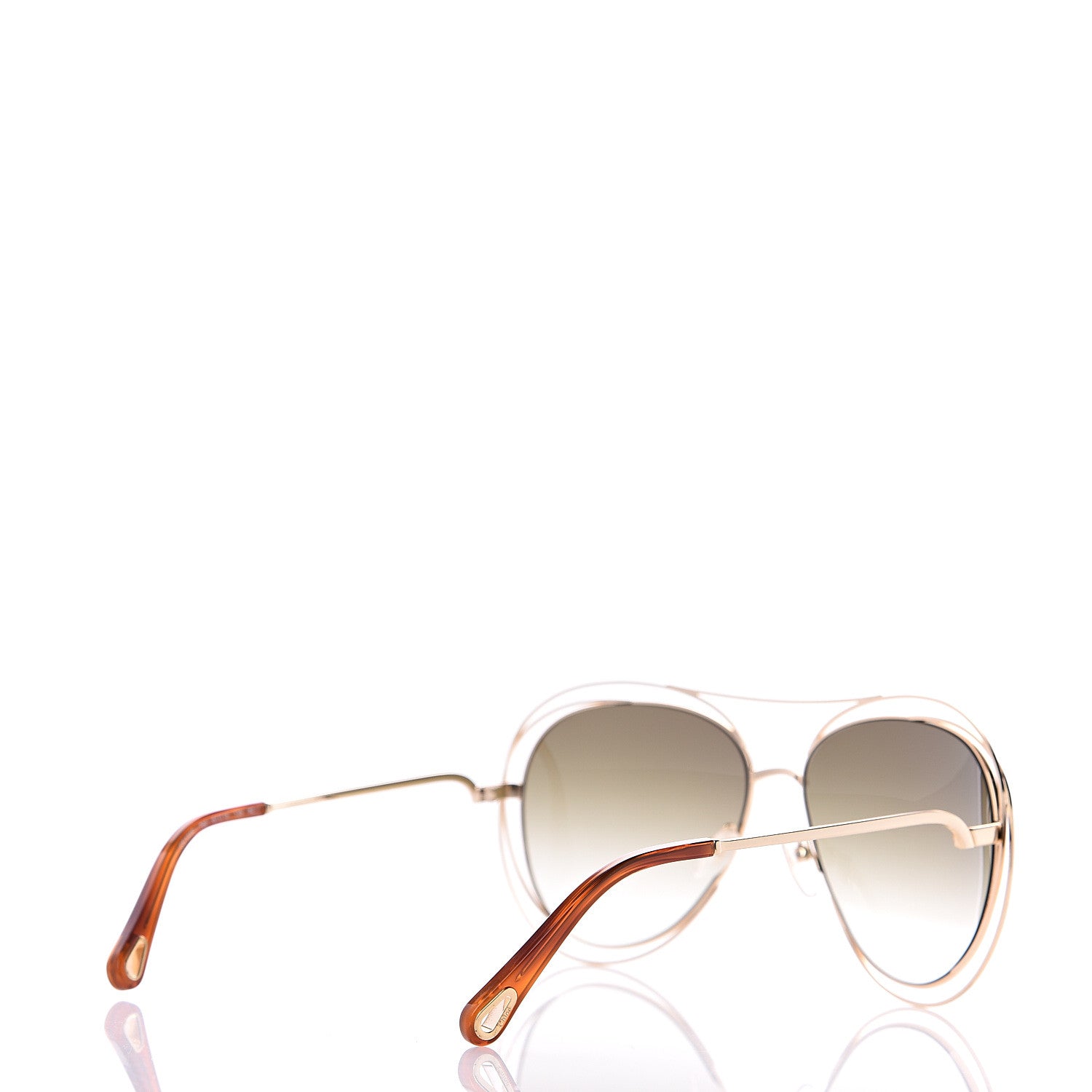 Chloe Carlina Round Sunglasses CE134S Gold 4 of 8