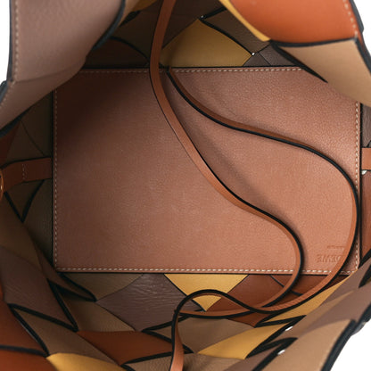 Loewe Calfskin Small Woven Basket Surplus Bag Hazelnut Camel 5 of 8