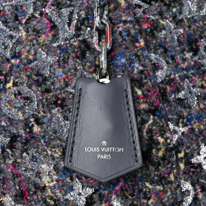 Louis Vuitton Wool Cotton Monogram Jacquard Embroidered LV Felt Keepall Bandouliere 50 Gris 10 of 11