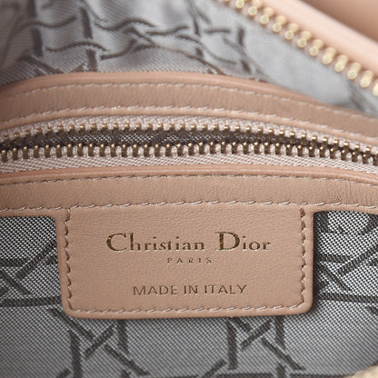 Christian Dior Lambskin Cannage Medium Lady Dior Beige 6 of 8
