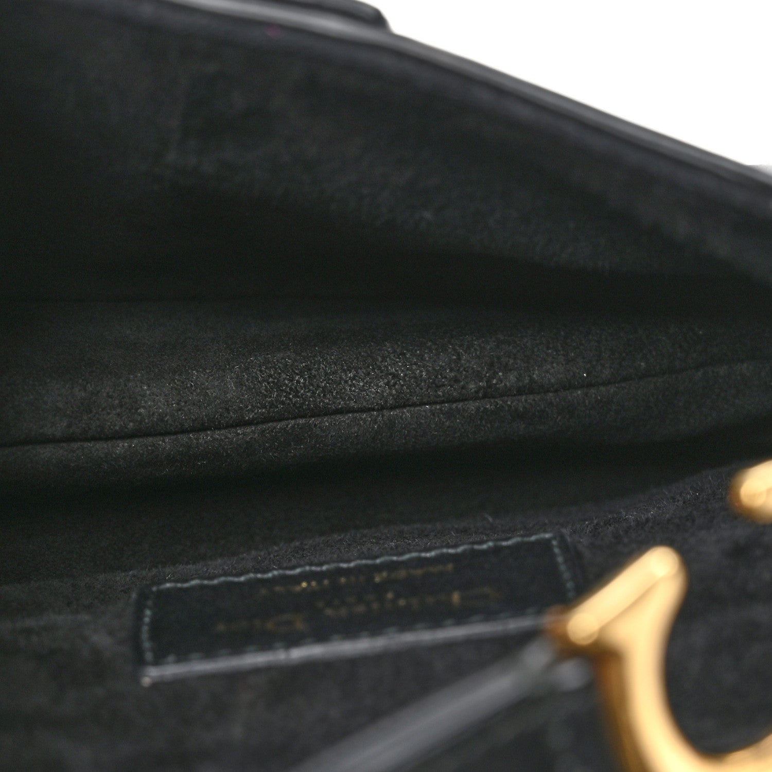 Christian Dior Calfskin Mini Saddle Bag Black 5 of 11