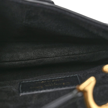 Christian Dior Calfskin Mini Saddle Bag Black 5 of 11