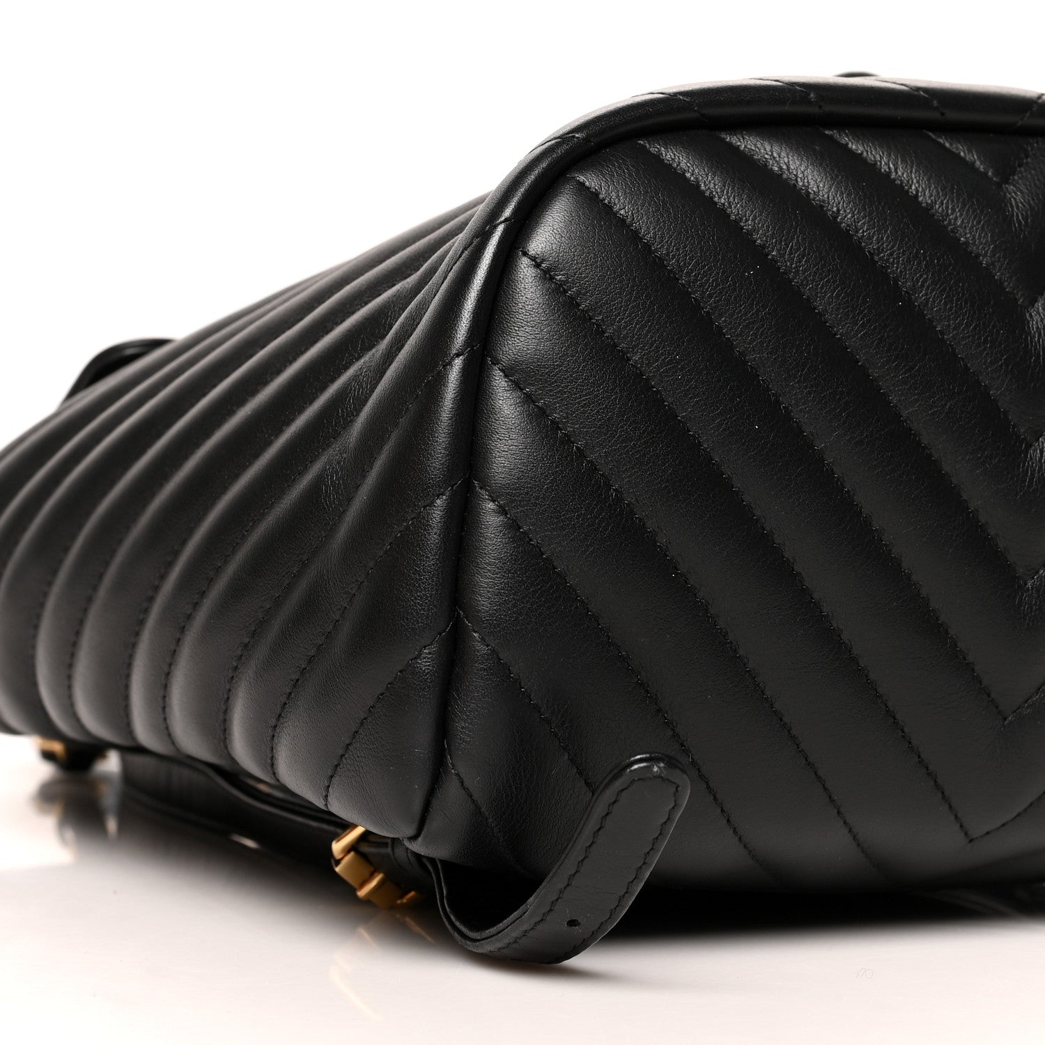 Chanel Calfskin Chevron Quilted Small Urban Spirit Backpack Black 9 of 11