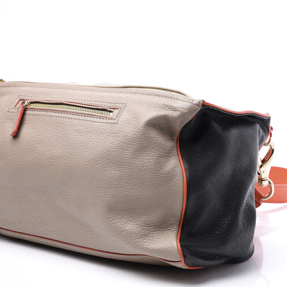 Givenchy Sugar Goatskin Medium Tri-Color Pandora Taupe Black Orange 7 of 11