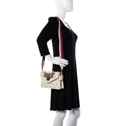 Gucci Nappa Pearl Studded Mini Queen Margaret Broadway Shoulder Bag Mystic White 2 of 10