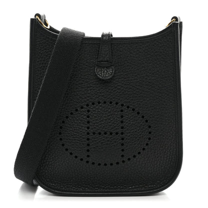 Hermes Taurillon Clemence Evelyne TPM Black 1 of 10