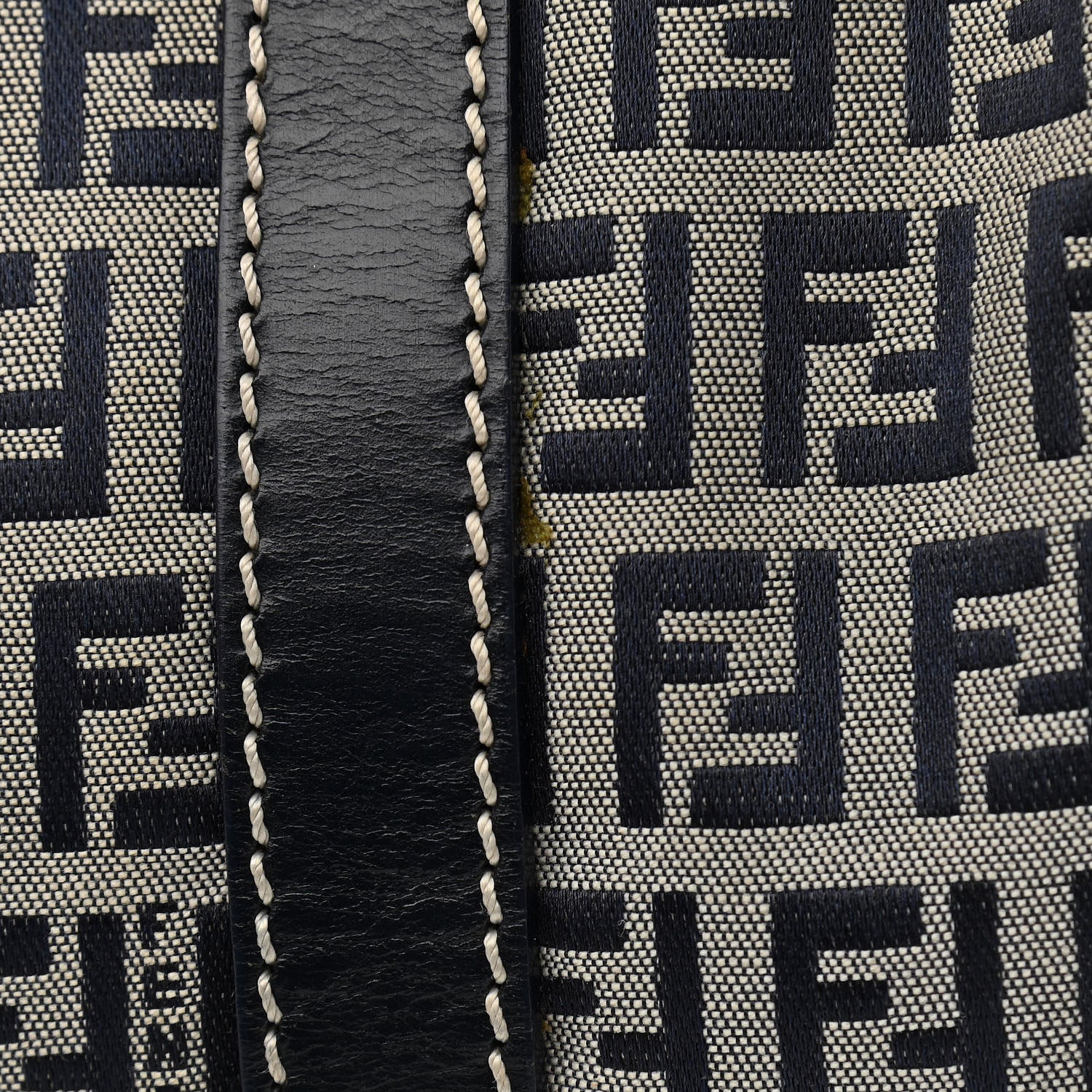 Fendi Zucca Boston Navy 13 of 13