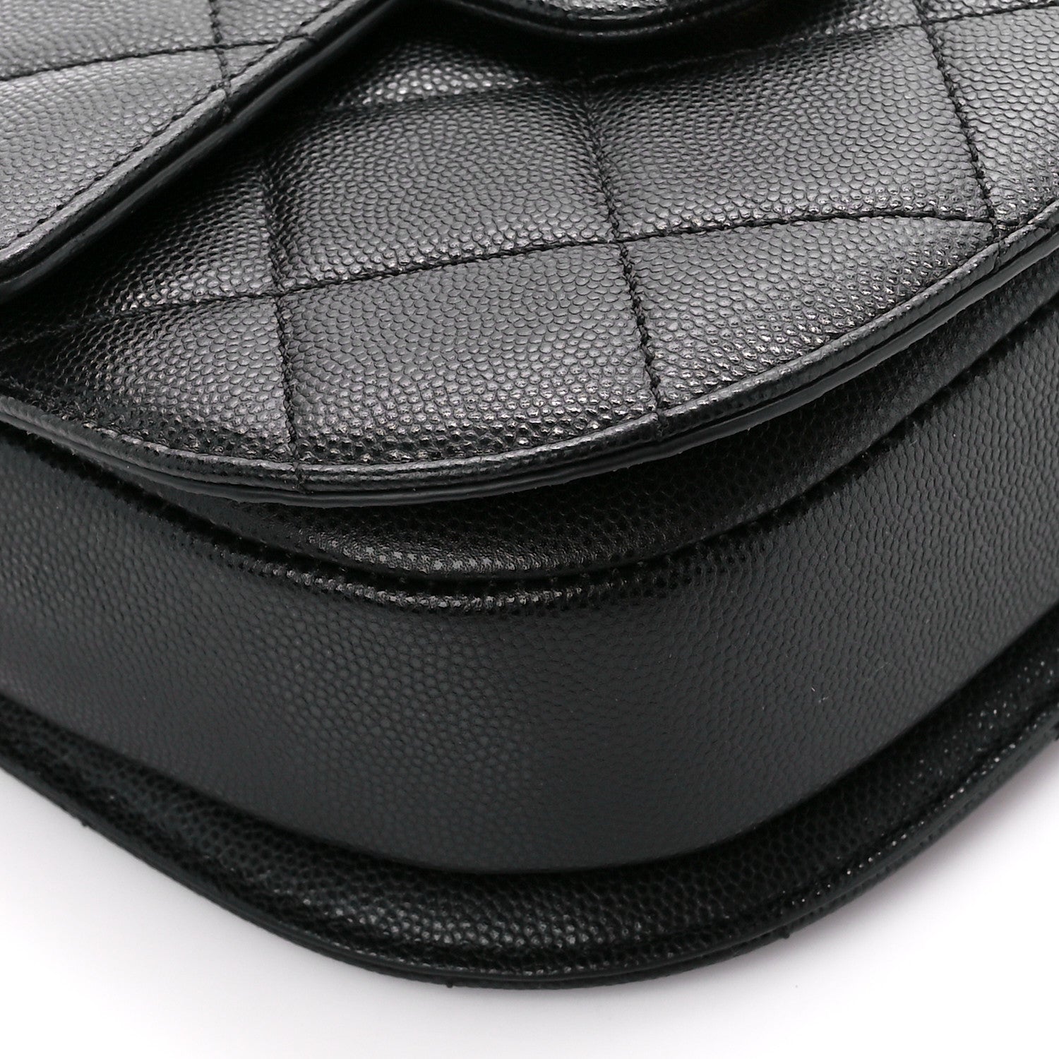 Chanel Caviar Quilted Moon Messenger Black 10 of 12