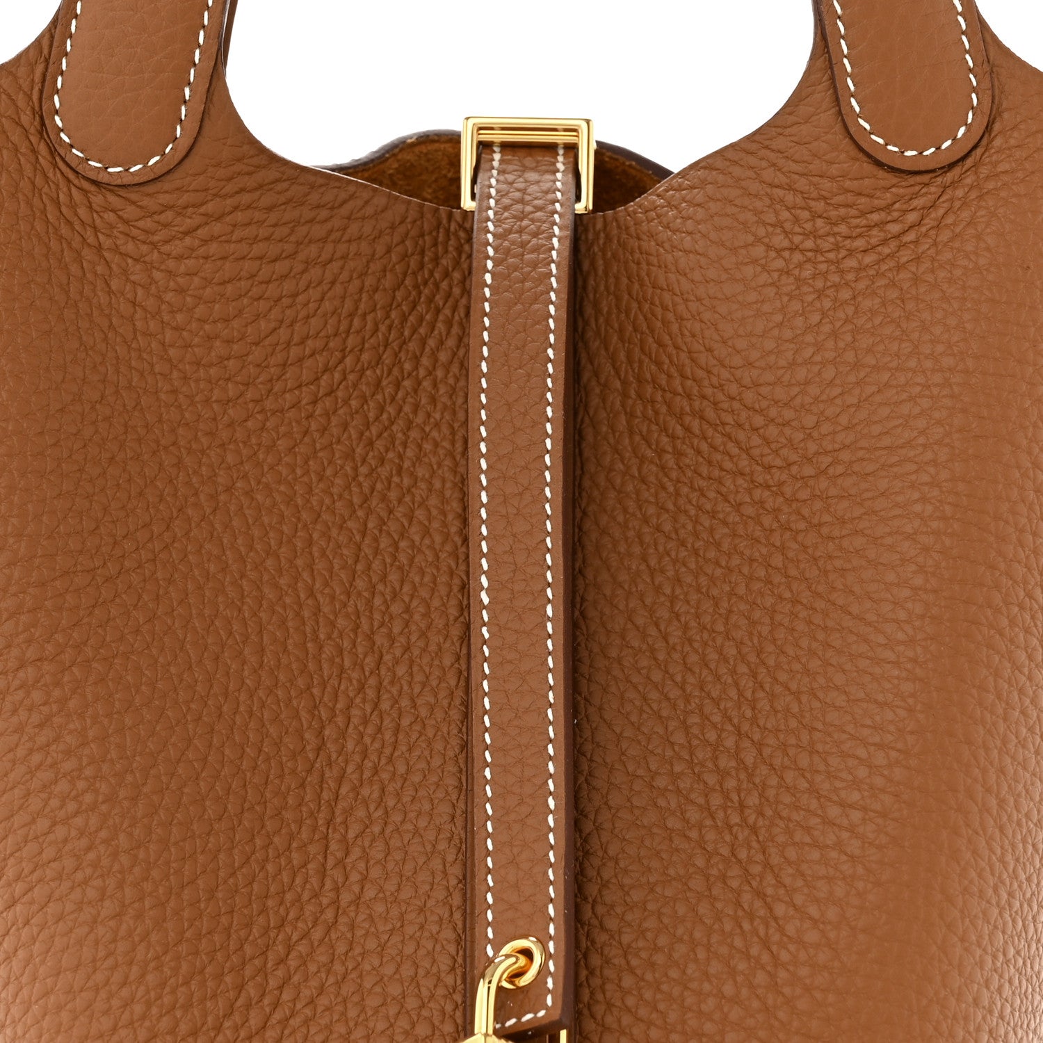 Hermes Taurillon Clemence Picotin Lock 18 PM Gold 8 of 11