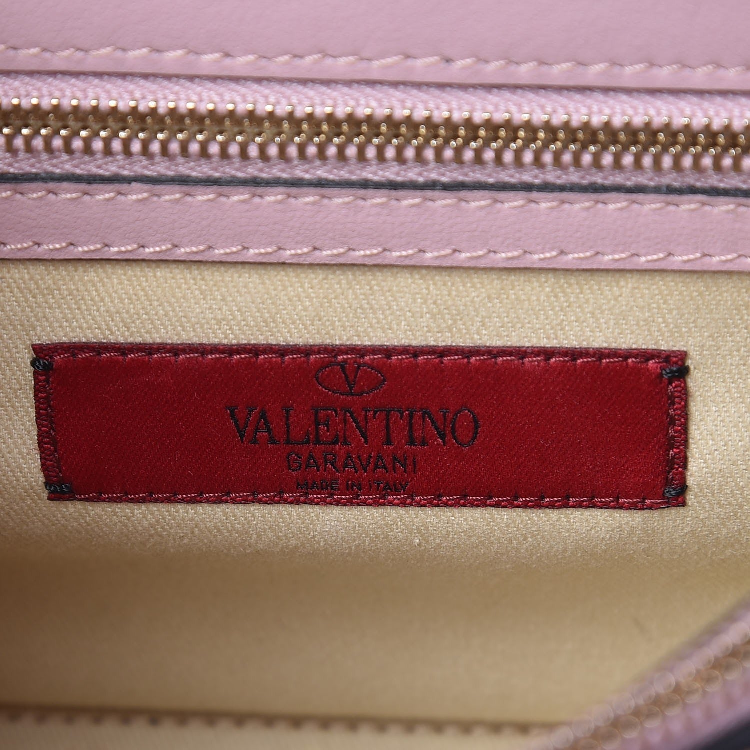Valentino Garavani Vitello Small Rockstud Single Handle Flap Bag Cipria 6 of 6