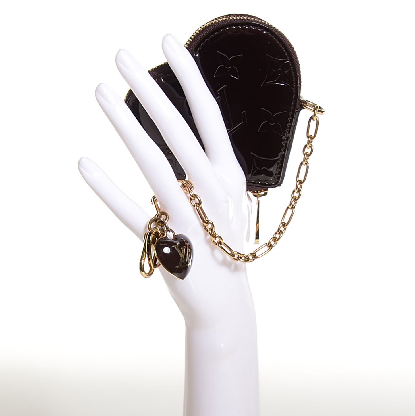 Vernis Coeur Heart Coin Purse Amarante