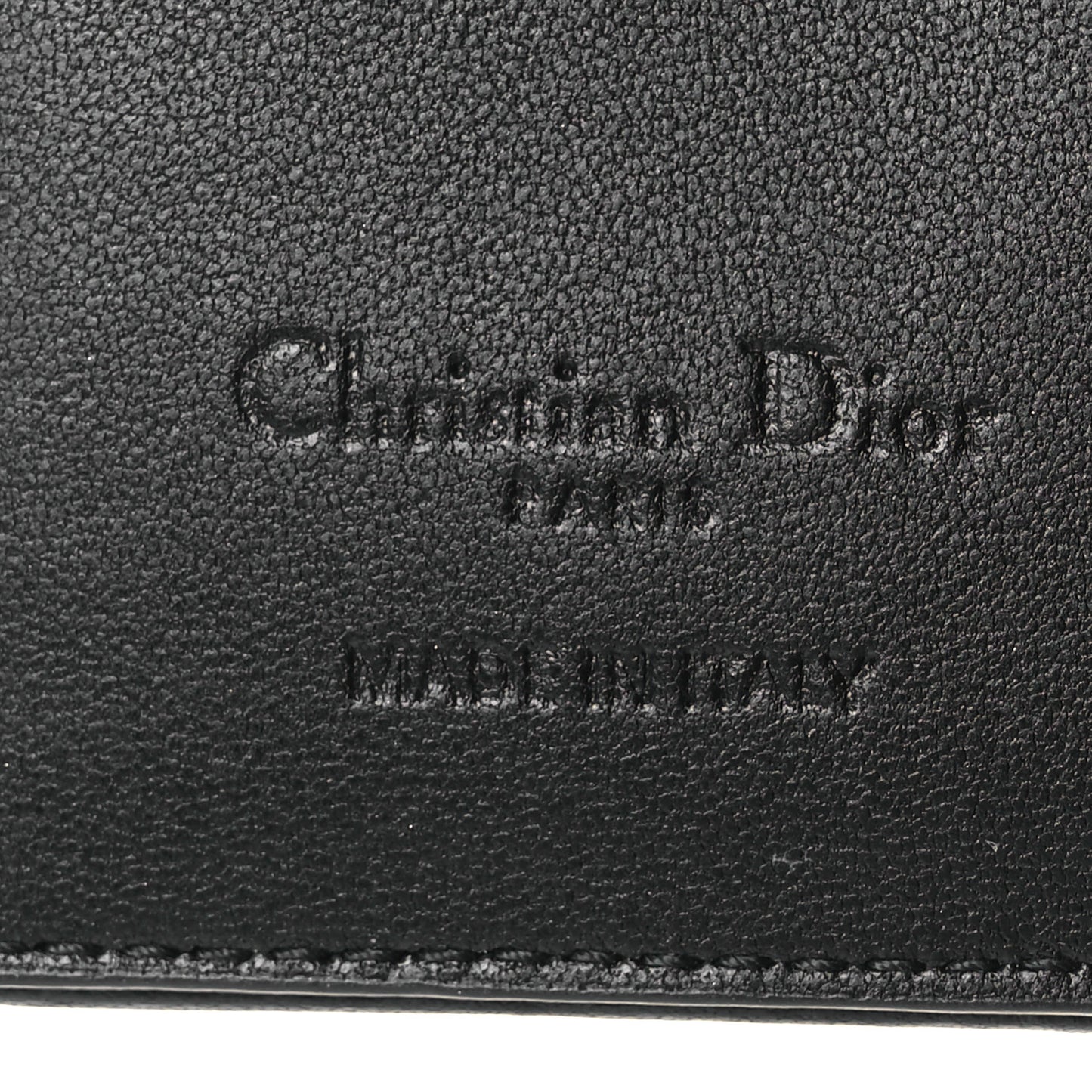Lambskin Cannage Small Lady Dior Flap Card Holder Black