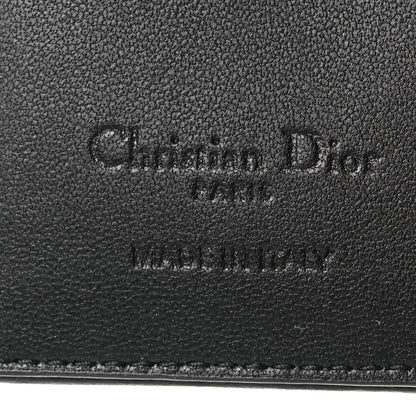 Christian Dior Lambskin Cannage Small Lady Dior Flap Card Holder Black 6 of 8