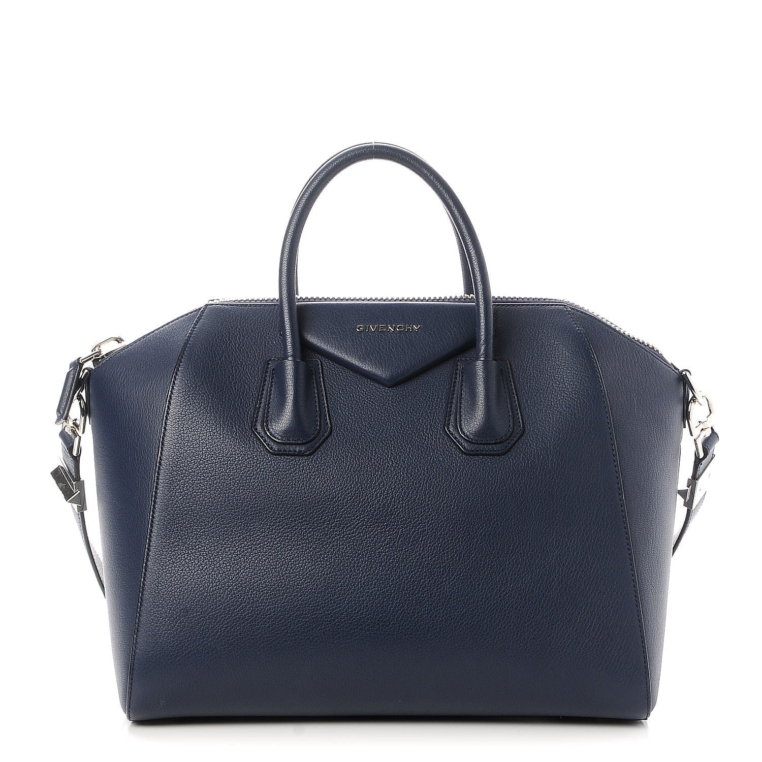 Givenchy Sugar Goatskin Medium Antigona Navy 1 of 8