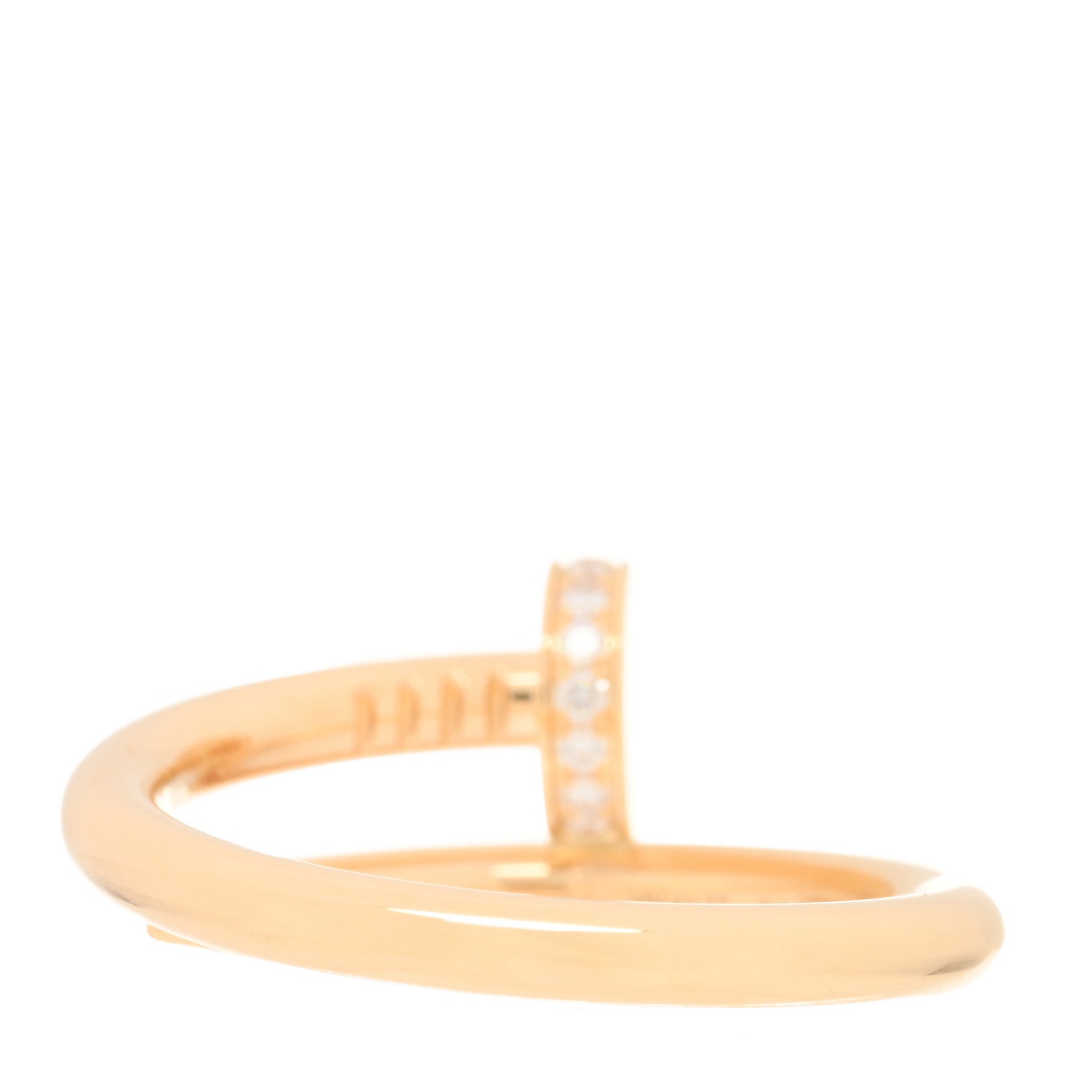 Cartier 18K Yellow Gold Diamond Juste Un Clou Ring 56 7.5 3 of 5