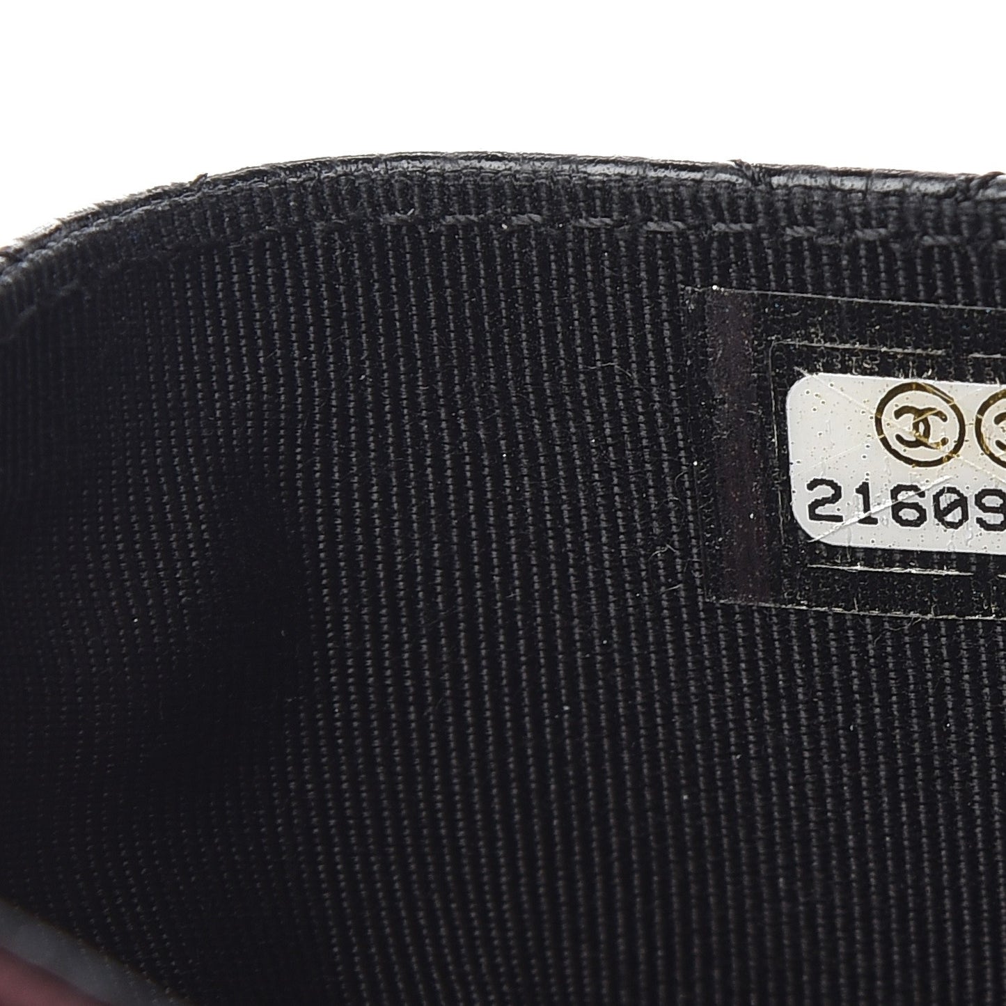 Caviar Quilted Flap Card Holder Black