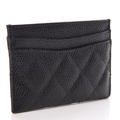 Chanel Caviar Quilted Card Holder Black 3 of 9