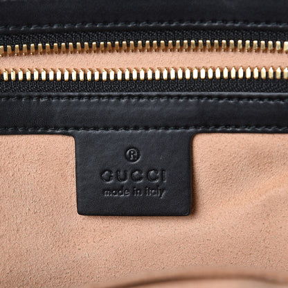 Gucci GG Supreme Monogram Bees Print Small Day Backpack Beige Oro Black 7 of 9