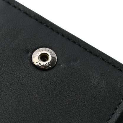Christian Dior Ultra Matte Calfskin Saddle Lotus Wallet Black 8 of 8