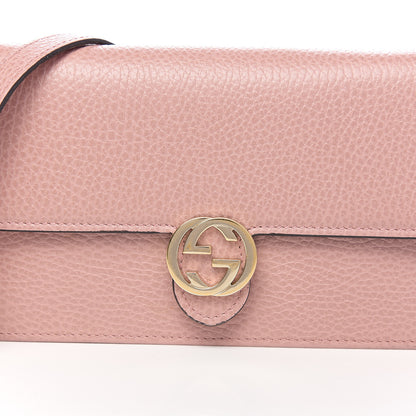 Gucci Dollar Calfskin Interlocking G Chain Wallet Soft Pink 8 of 8