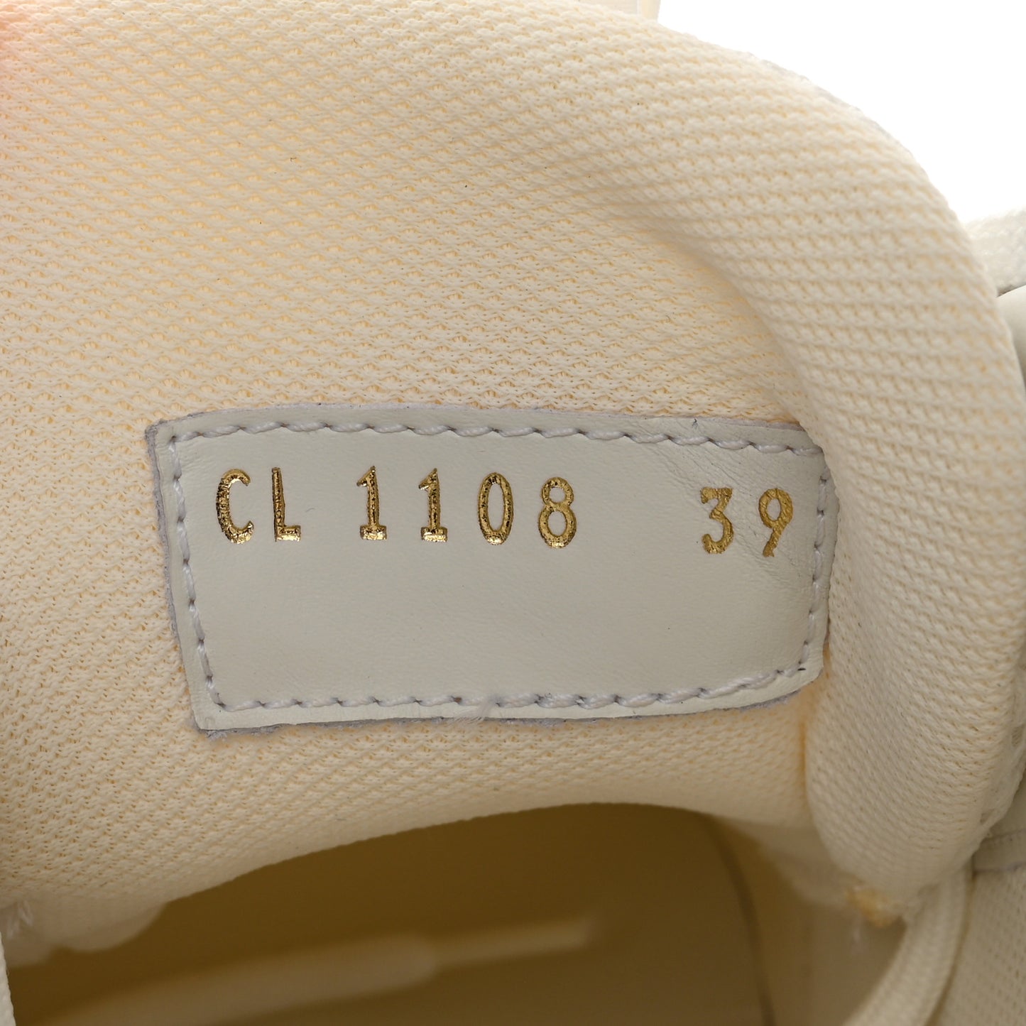 Calfskin Run Away Sneakers 39 White