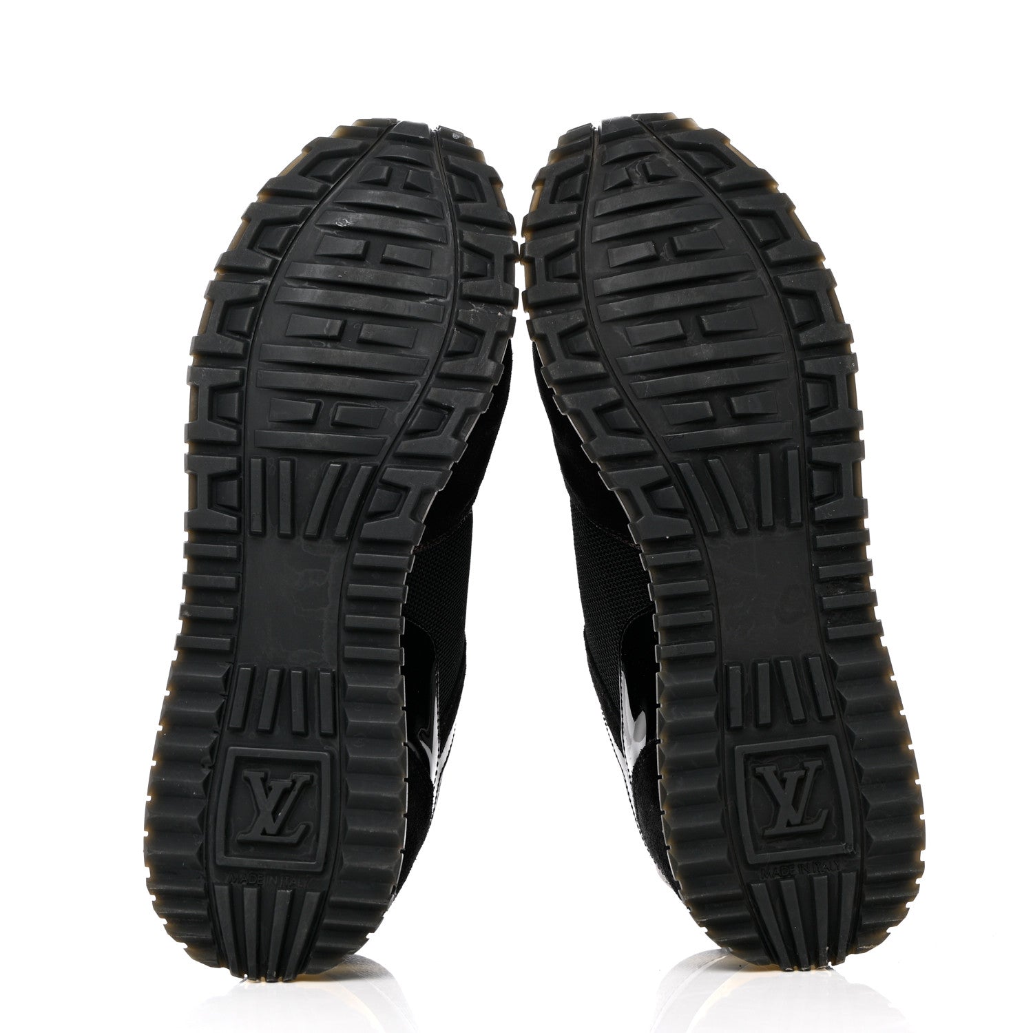 Louis Vuitton Suede Monogram Run Away Sneakers 38.5 Black 5 of 13
