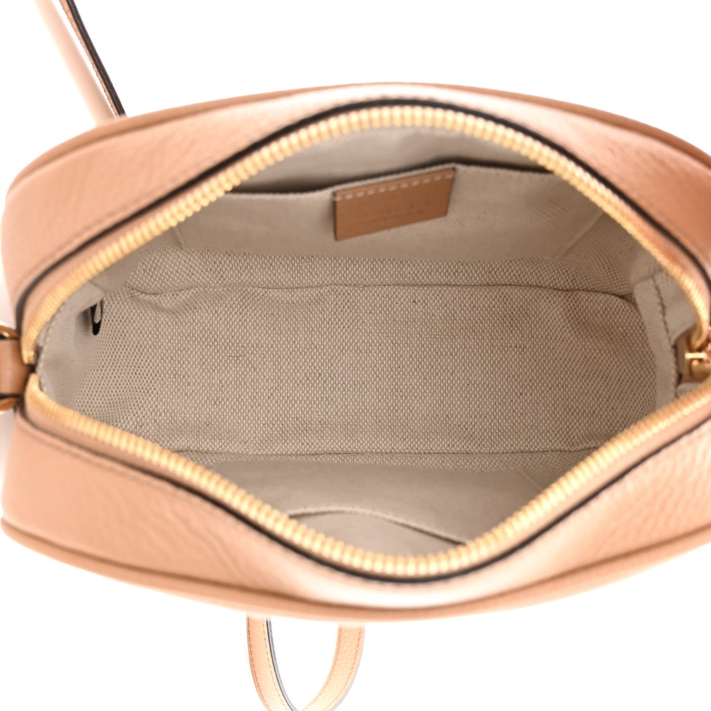 Pebbled Calfskin Small Soho Disco Bag Camelia