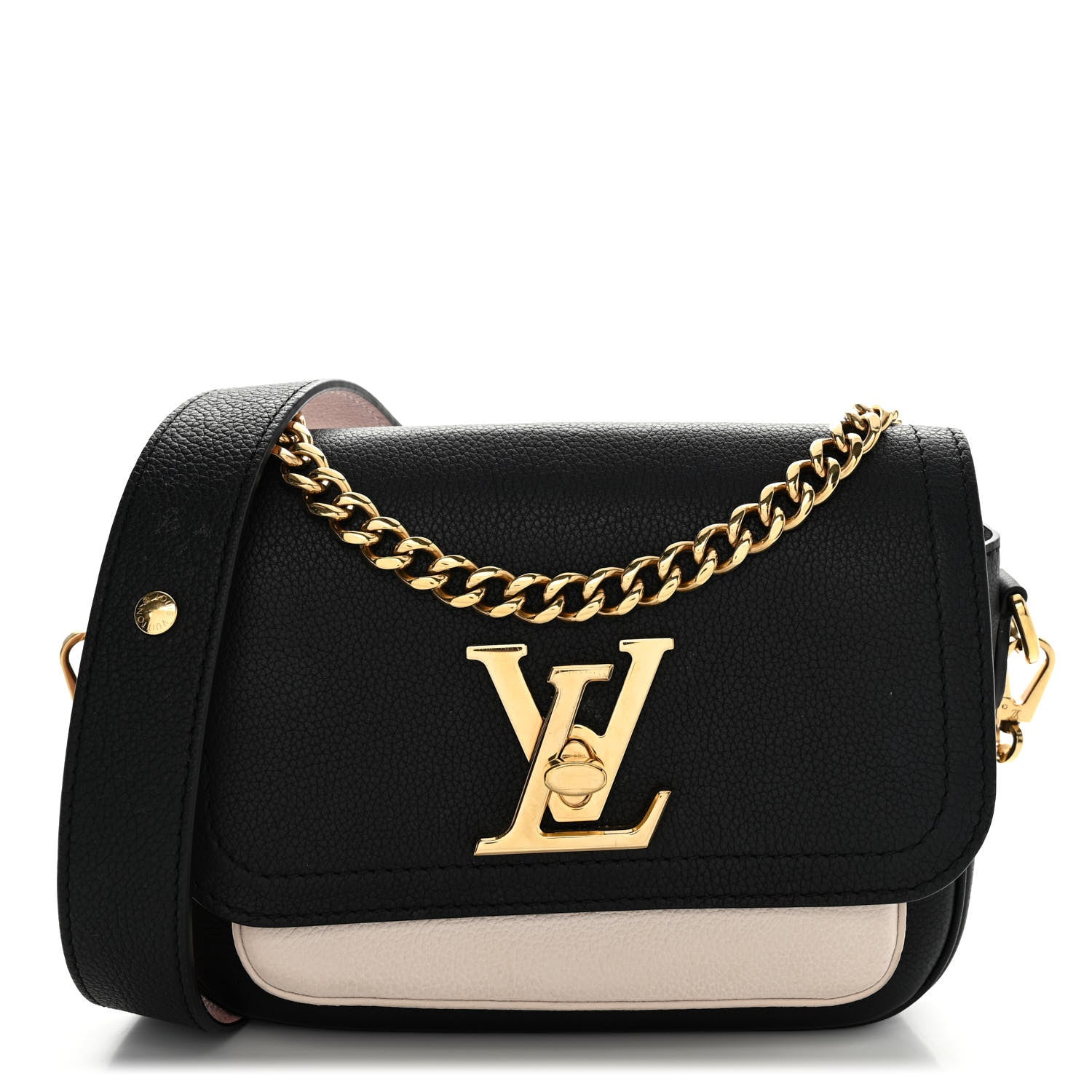 Louis Vuitton Grained Calfskin Lockme Tender Black 1 of 9