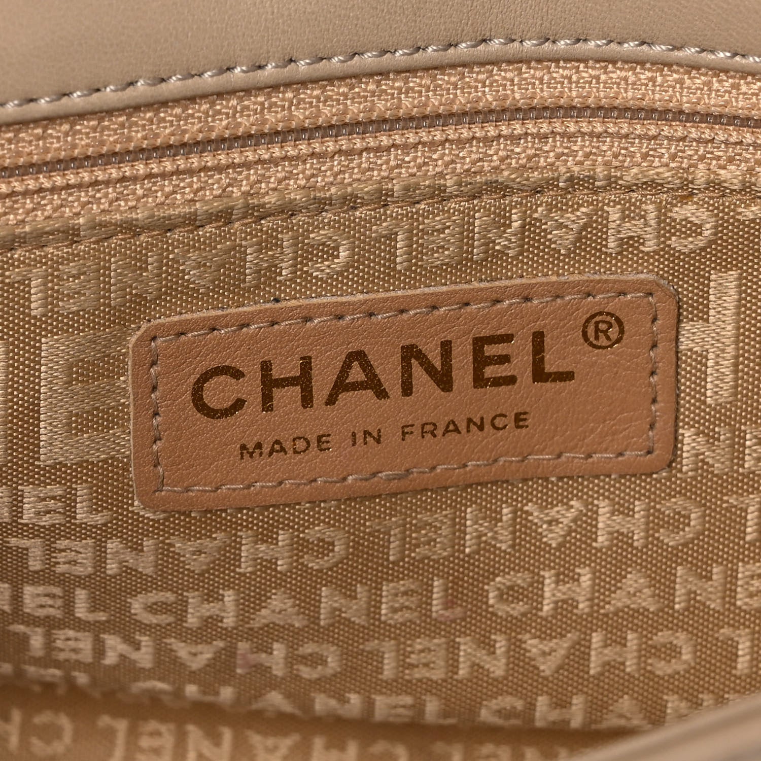 Chanel Lambskin Quilted CC Chocolate Bar Flap Beige 5 of 12